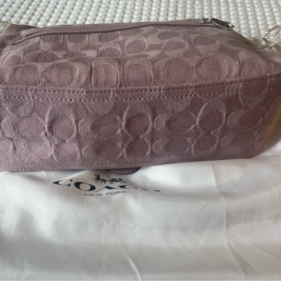 Coach Soft Tabby in Pale Purple/Pink Denim Bag - Picture 4 of 13